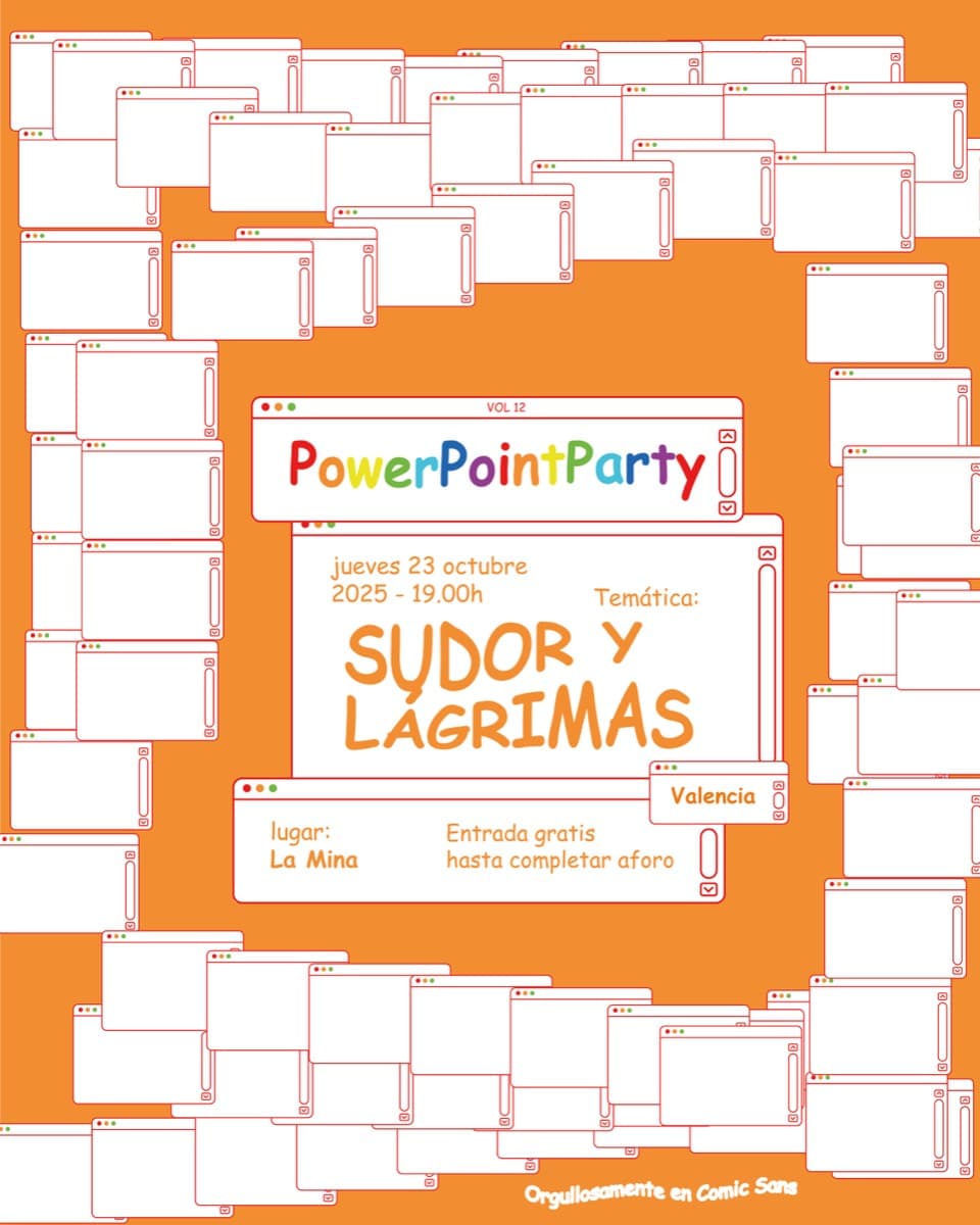 Cartel de una edición anterior en Valencia
