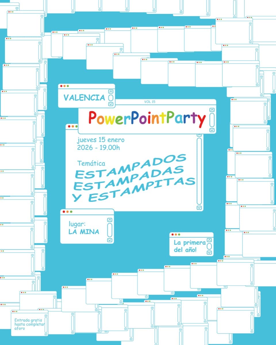 Cartel de una edición anterior en Valencia