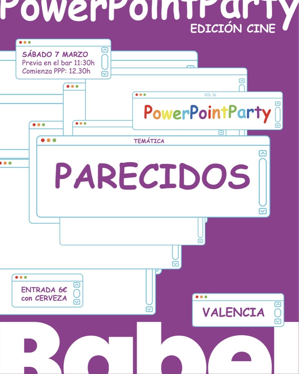 Cartel de una edición anterior en Valencia