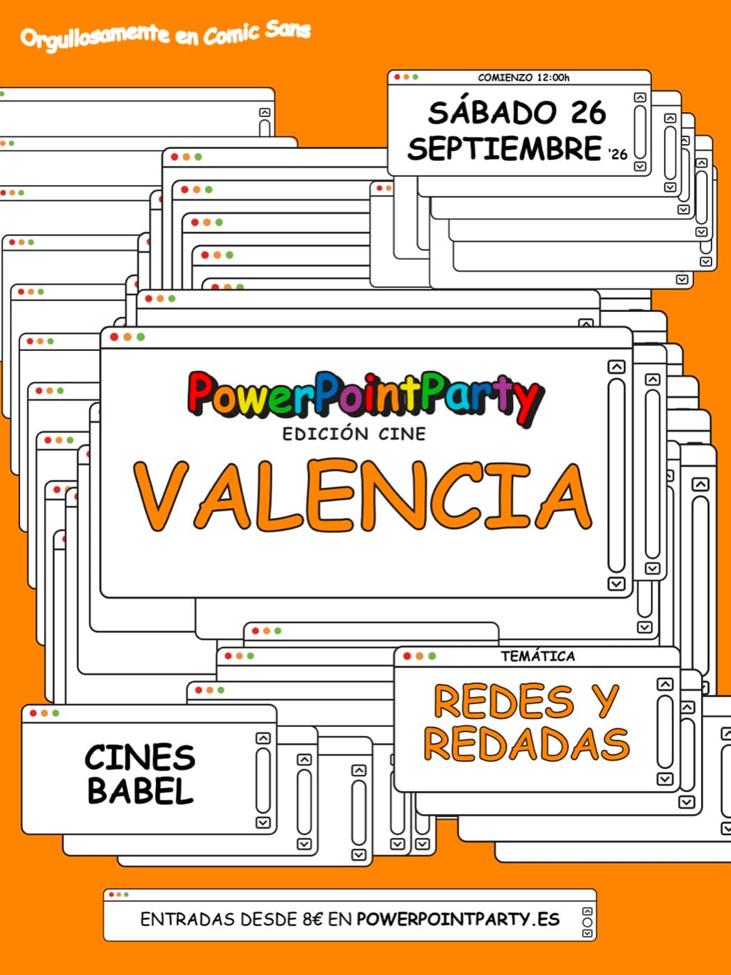 Cartel de una edición anterior en Valencia