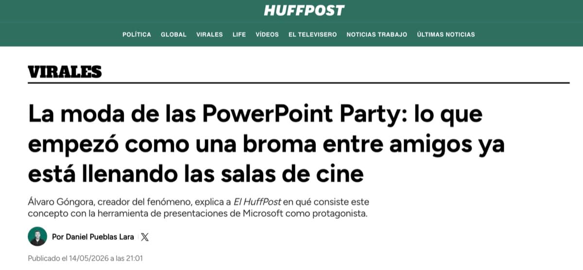Power Point Party en HuffPost