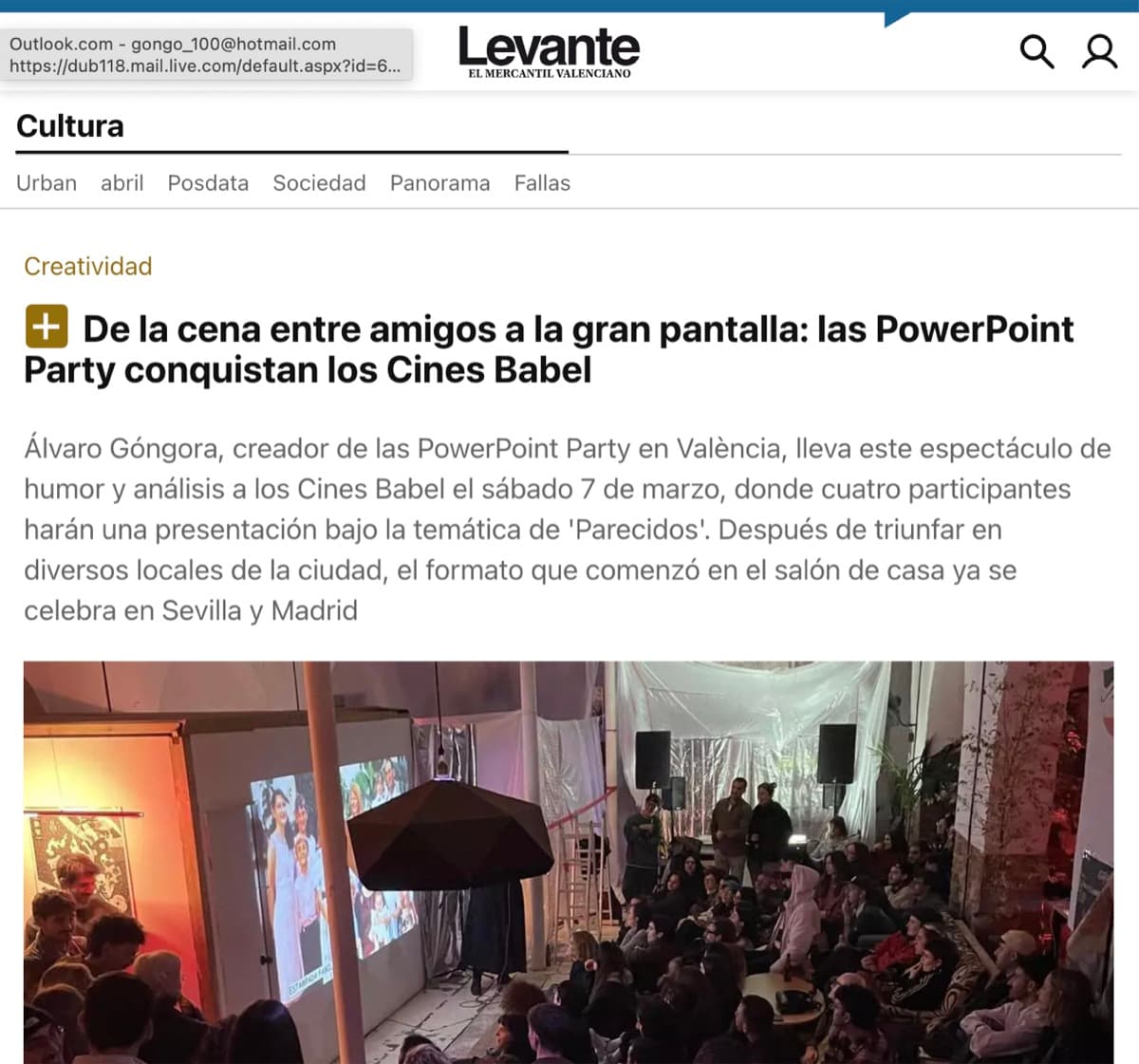 Power Point Party en Levante-EMV